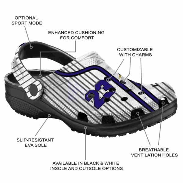 custom baltimore ravens pinstripe pattern crocs new arrival