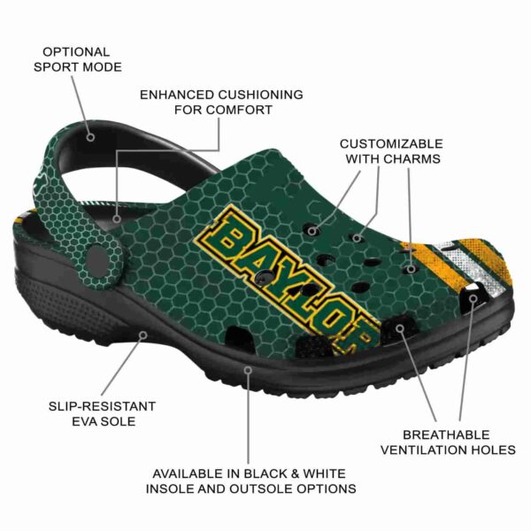 custom baylor bears contrasting stripes clog new arrival