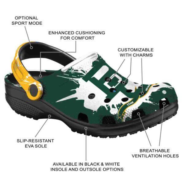 custom baylor bears splatter pattern clog new arrival