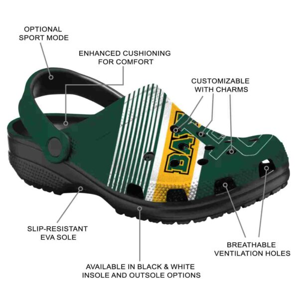 custom baylor bears vibrant dual tone clog new arrival
