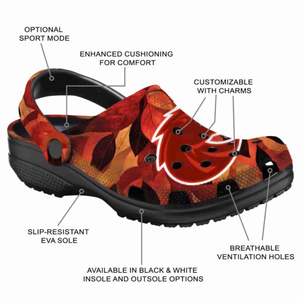 custom boise state broncos autumn leaves clog new arrival