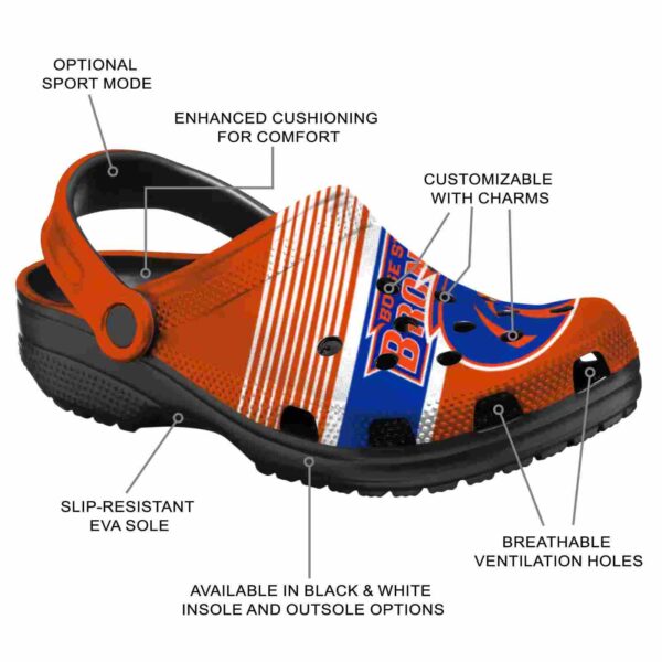 custom boise state broncos vibrant dual tone clog new arrival