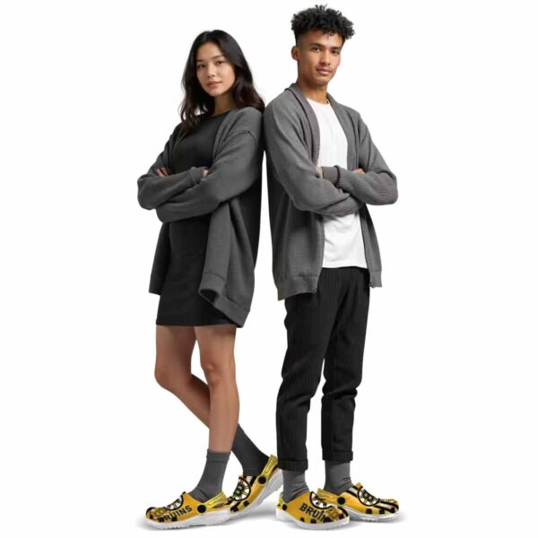 custom boston bruins contrasting stripes clog top rated
