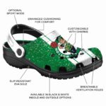 custom boston celtics vertical stripes crocs fashion forward