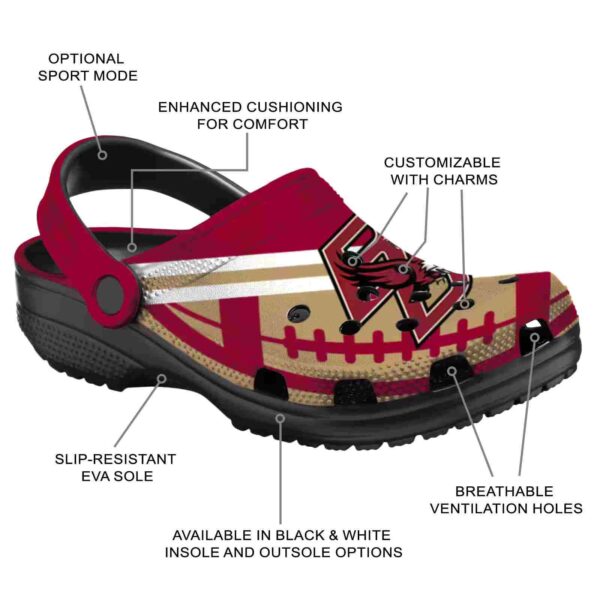custom boston college eagles football motif clog new arrival