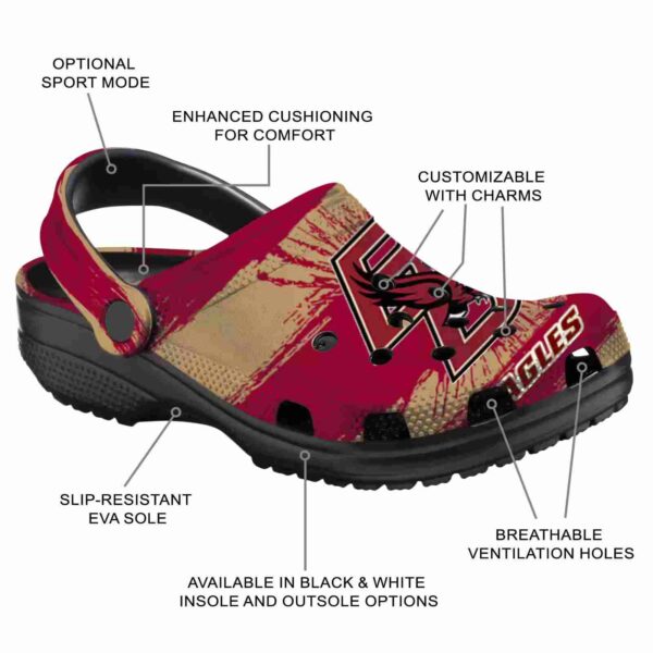 custom boston college eagles paint splatter graphics clog new arrival
