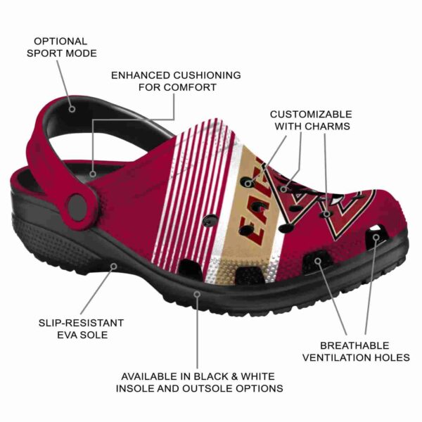 custom boston college eagles vibrant dual tone clog new arrival