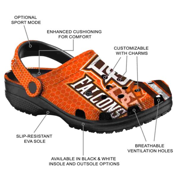 custom bowling green falcons contrasting stripes clog new arrival