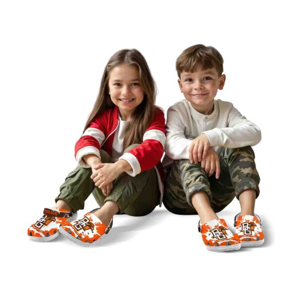 custom bowling green falcons splatter pattern clog fashion forward