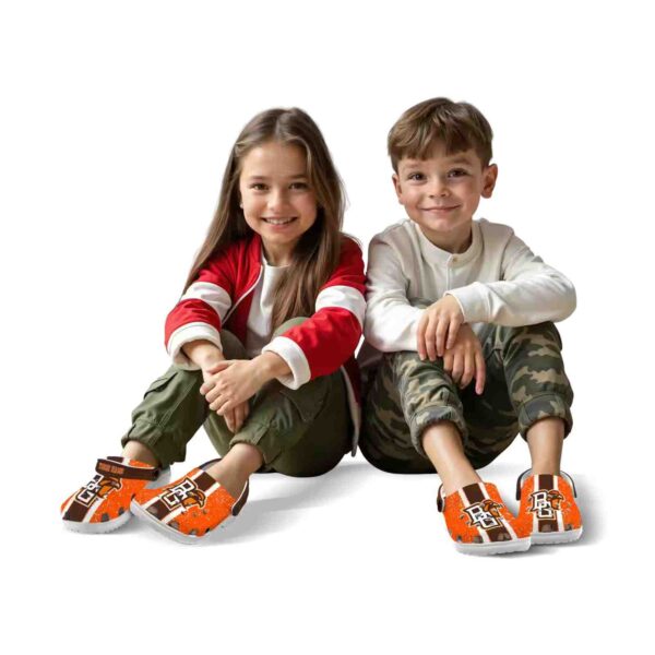 custom bowling green falcons vertical stripes clog fashion forward