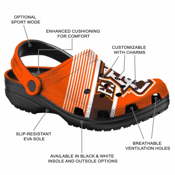 custom bowling green falcons vibrant dual tone clog new arrival