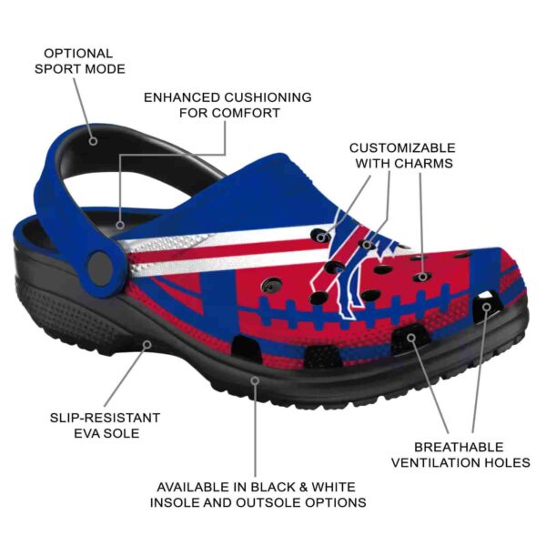 custom buffalo bills football motif crocs new arrival