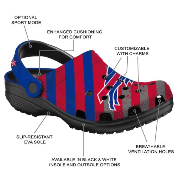 custom buffalo bills star spangled graphic crocs new arrival