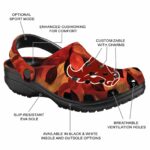 custom buffalo bulls autumn leaves clog best selling
