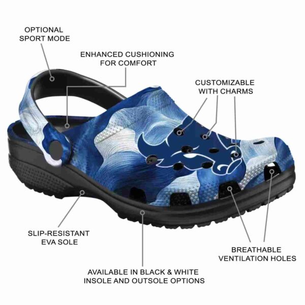 custom buffalo bulls ocean waves clog new arrival