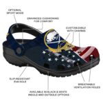 custom buffalo sabres star spangled side pattern clog best selling