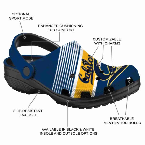 custom california golden bears vibrant dual tone clog new arrival