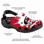 custom carolina hurricanes splatter pattern clog best selling