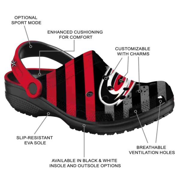 custom carolina hurricanes star spangled graphic clog new arrival