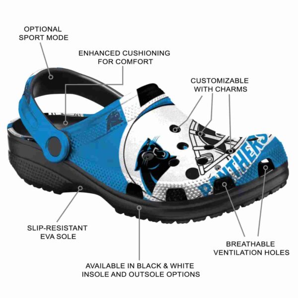 custom carolina panthers football helmet crocs new arrival