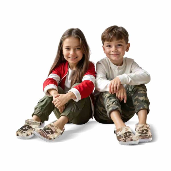 custom central michigan chippewas desert camo clog fashion forward
