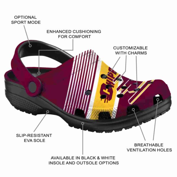 custom central michigan chippewas vibrant dual tone clog new arrival
