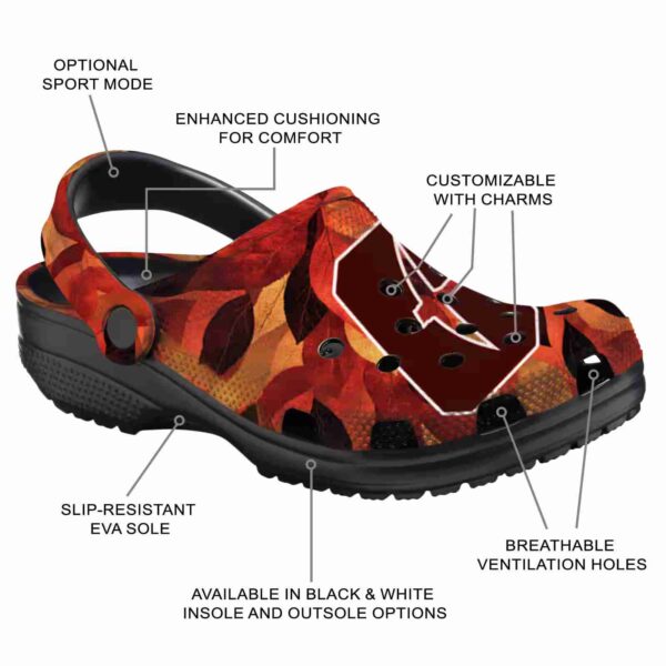custom charlotte 49ers autumn leaves clog new arrival