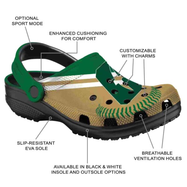 custom charlotte 49ers baseball motif clog new arrival