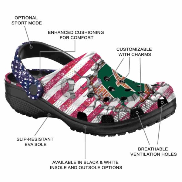 custom charlotte 49ers freedom splinter clog new arrival