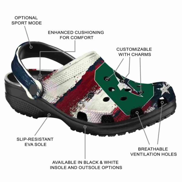custom charlotte 49ers patriotic stripes clog new arrival