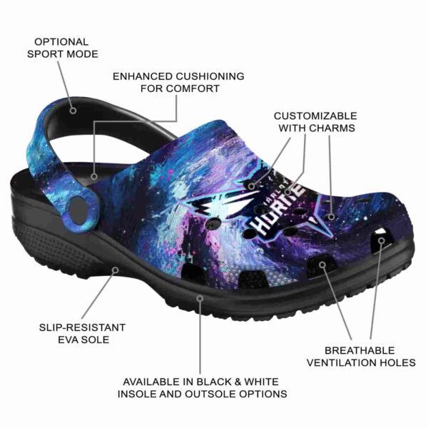 custom charlotte hornets galaxy swirl clog new arrival
