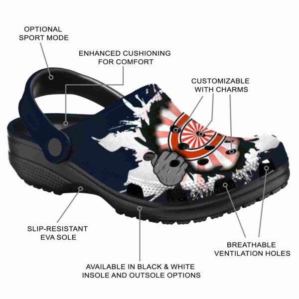 custom chicago bears gripping hand crocs new arrival