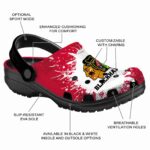 custom chicago blackhawks splash art clog best selling