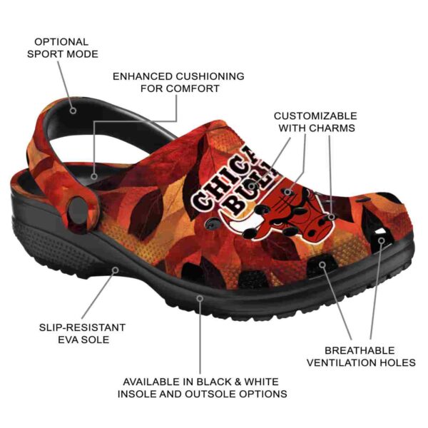 custom chicago bulls autumn leaves crocs new arrival