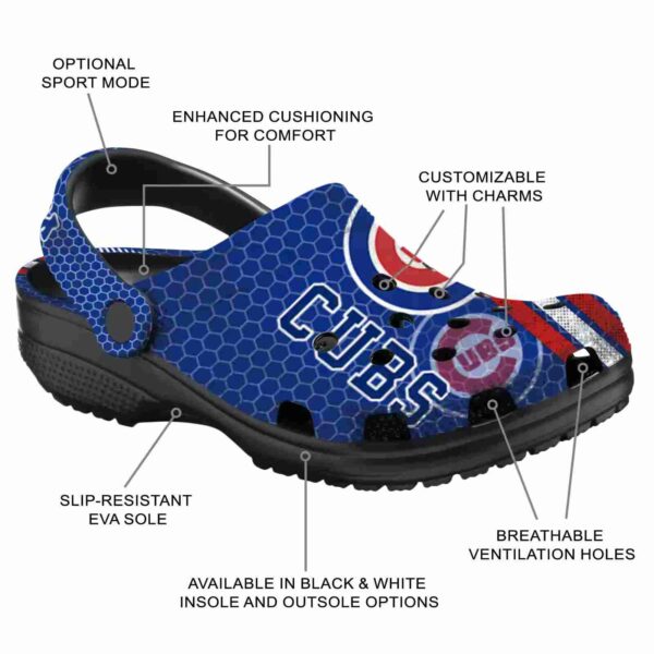 custom chicago cubs contrasting stripes crocs new arrival