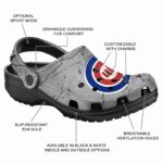 Custom Chicago Cubs Cracked Texture Crocs Best selling