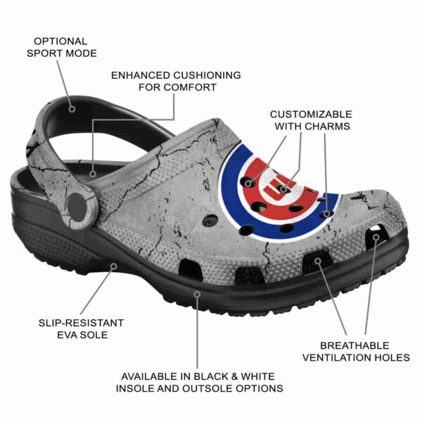 custom chicago cubs cracked texture crocs new arrival