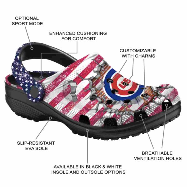 custom chicago cubs freedom splinter crocs new arrival