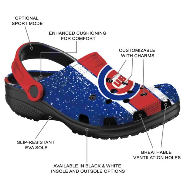 custom chicago cubs vertical stripes crocs new arrival