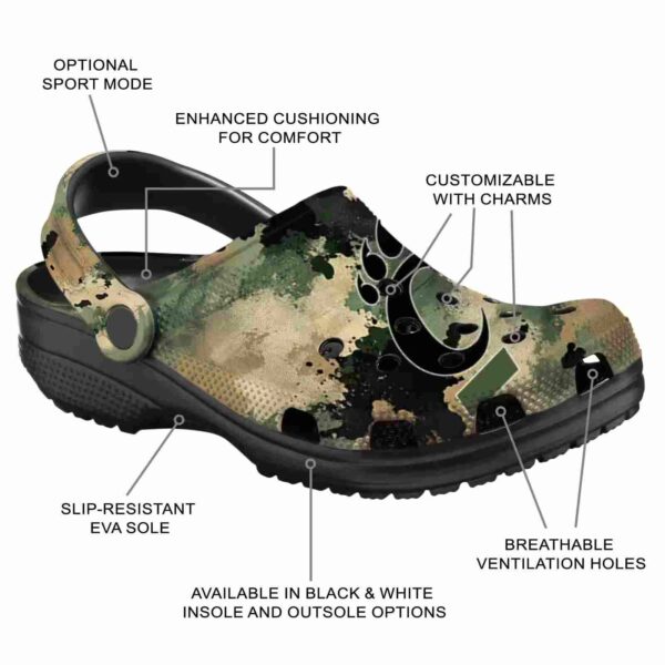custom cincinnati bearcats camouflage craze clog new arrival