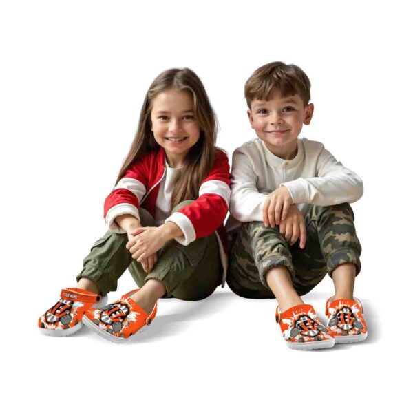 custom cincinnati bengals gripping hand crocs fashion forward