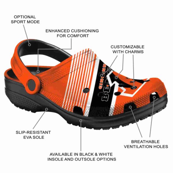 custom cincinnati bengals vibrant dual tone crocs new arrival