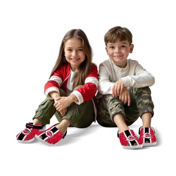 custom cincinnati reds vertical stripes crocs fashion forward