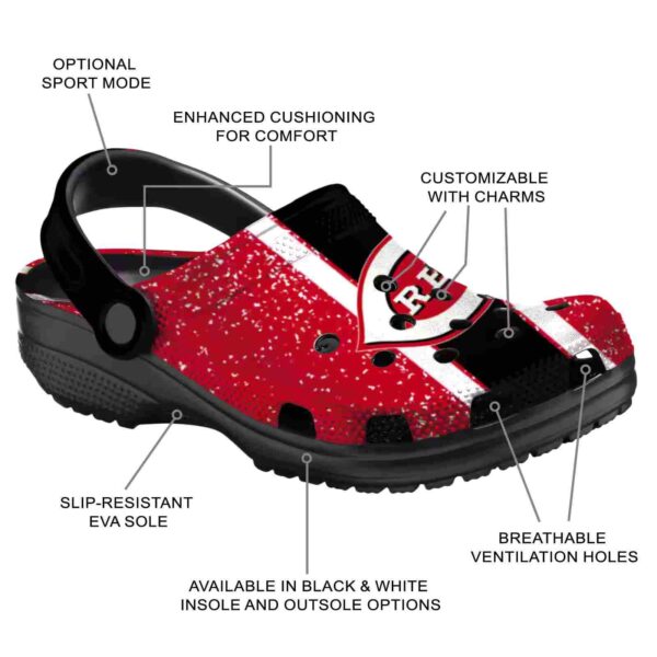 custom cincinnati reds vertical stripes crocs new arrival