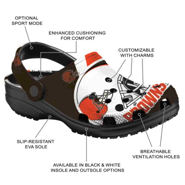 custom cleveland browns football helmet crocs new arrival