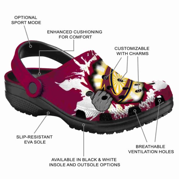 custom cleveland cavaliers gripping hand crocs new arrival