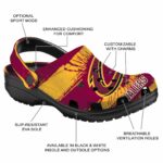custom cleveland cavaliers paint splatter graphics crocs fashion forward