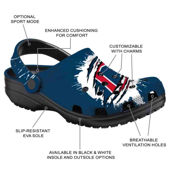 custom cleveland guardians splash motif background crocs new arrival