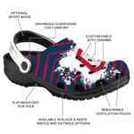 Custom Cleveland Guardians Zigzag Paint Burst Crocs Best selling