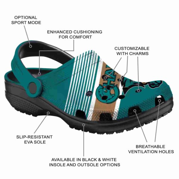 custom coastal carolina chanticleers vibrant dual tone clog new arrival